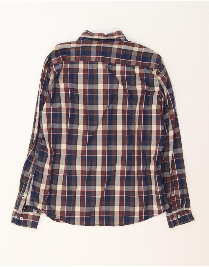 Camisa masculina Benetton XL algodão xadrez multicolorido