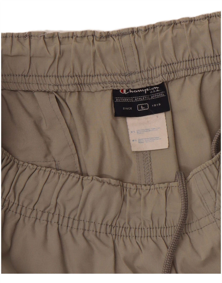 Calça de treino masculina Capri Champion grande algodão bege