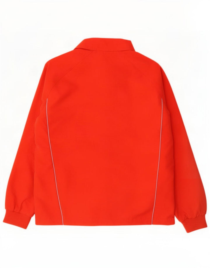 Adidas Mens Tracksuit Top Jacket UK 40/42 Poliéster Vermelho Médio