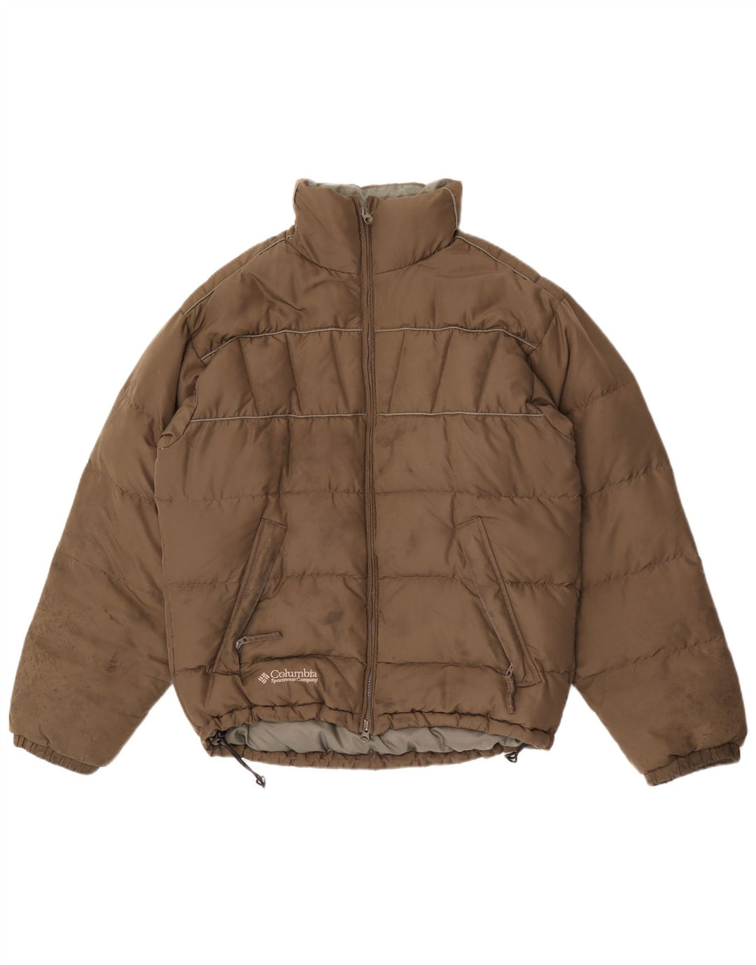 Jaqueta Columbia Masculina Loose Fit Acolchoada UK 36 Pequena Caqui