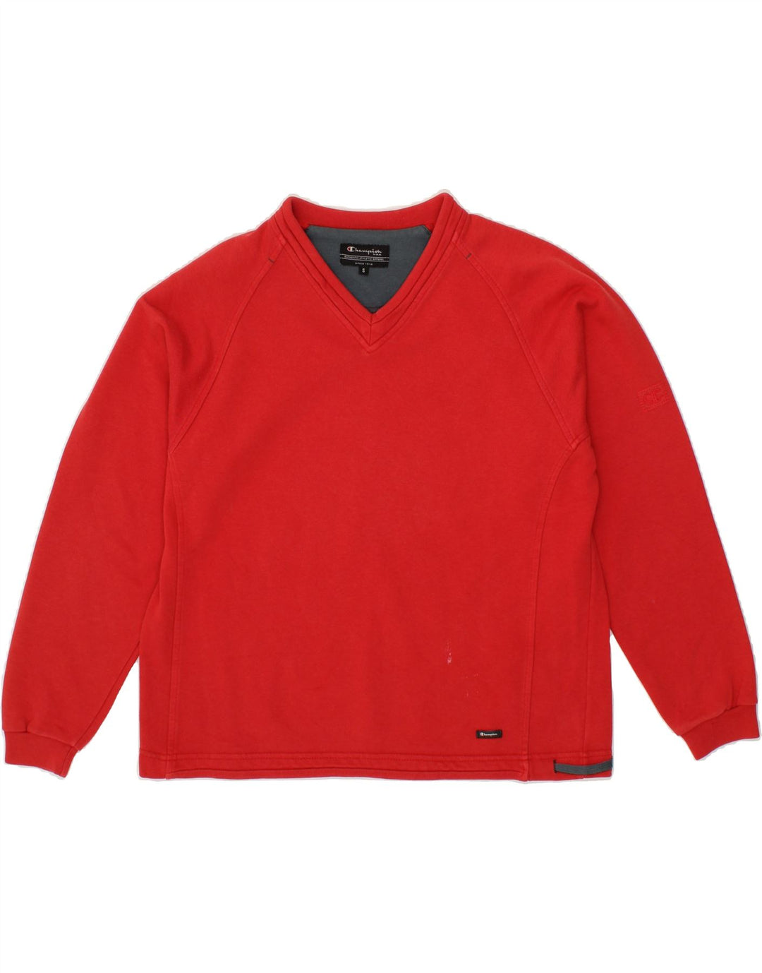 CHAMPION Mens Sweatshirt Jumper Small Red Cotton Vintage Champion and Second-Hand Champion from Messina Hembry 