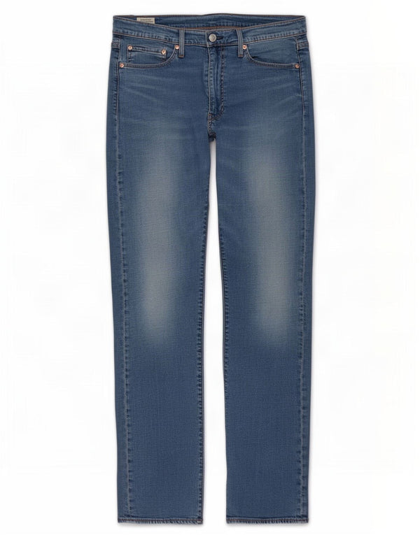 Calça jeans masculina Levi's 513 Slim Straight W34 L34 azul algodão