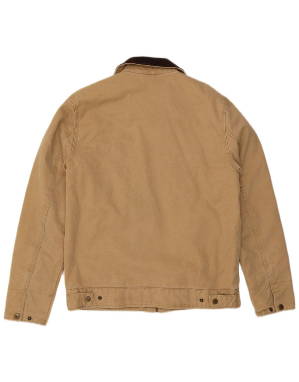Jaqueta bomber masculina The Stronghold de ajuste solto Reino Unido 34 XS bege poliéster