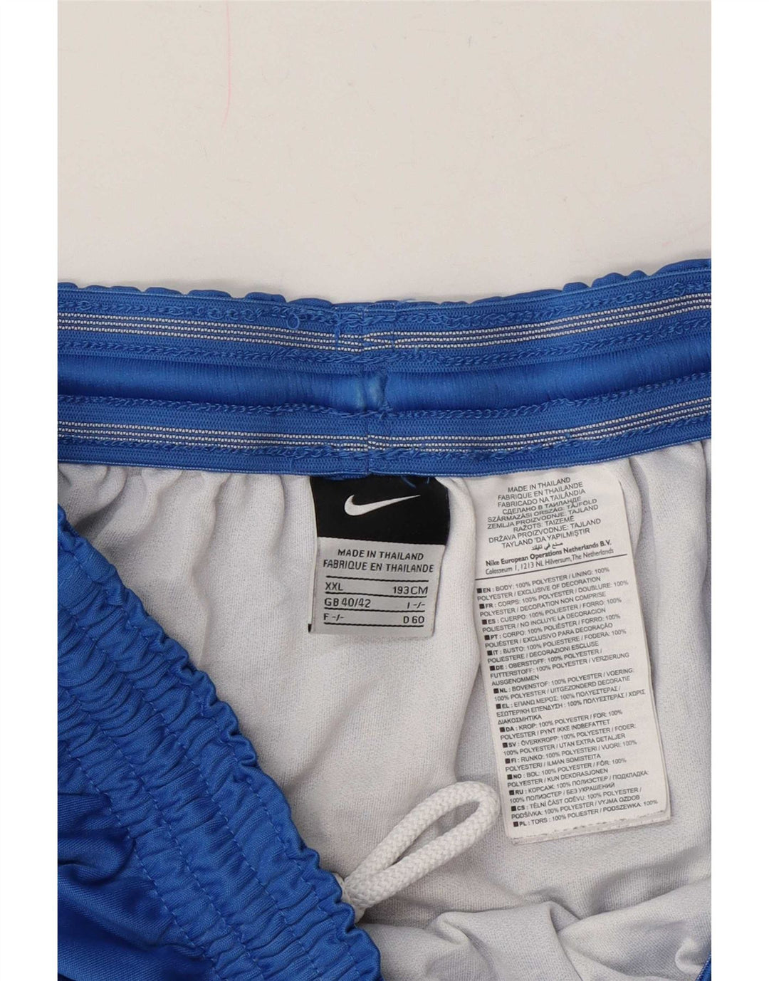 Shorts esportivos masculinos Nike 2XL poliéster azul