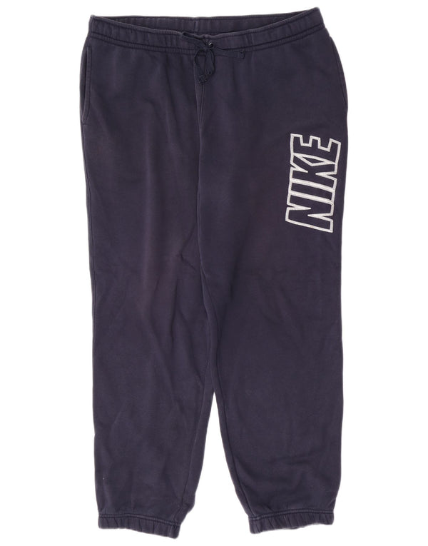 Nike Mens Treino Calças Joggers XL W38 L31 Azul Marinho Algodão