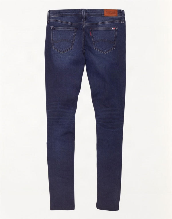 Jeans skinny feminino Tommy Hilfiger cintura baixa W28 L34 azul marinho