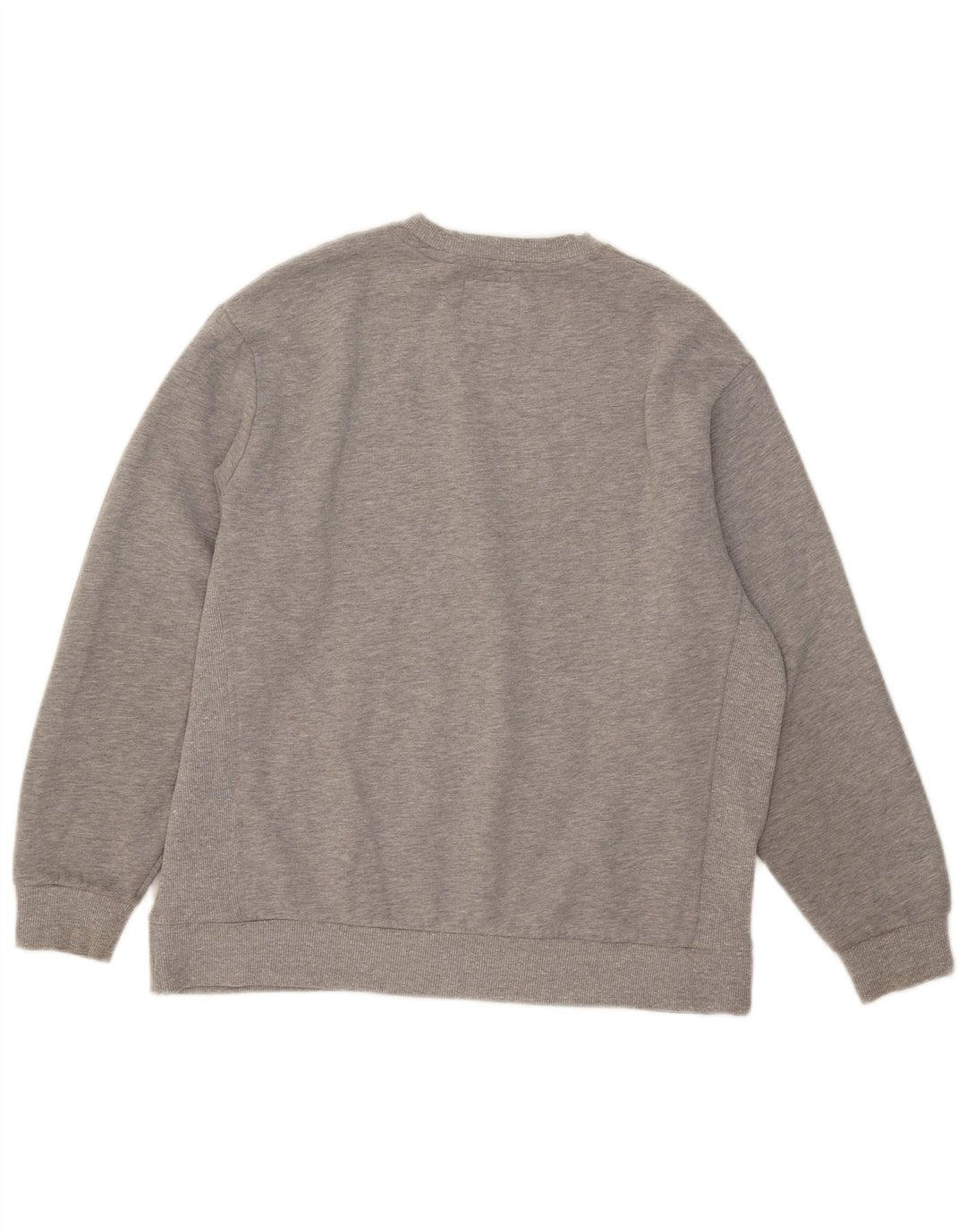 Superdry moletom feminino grande com estampa gráfica UK 14 grande algodão cinza