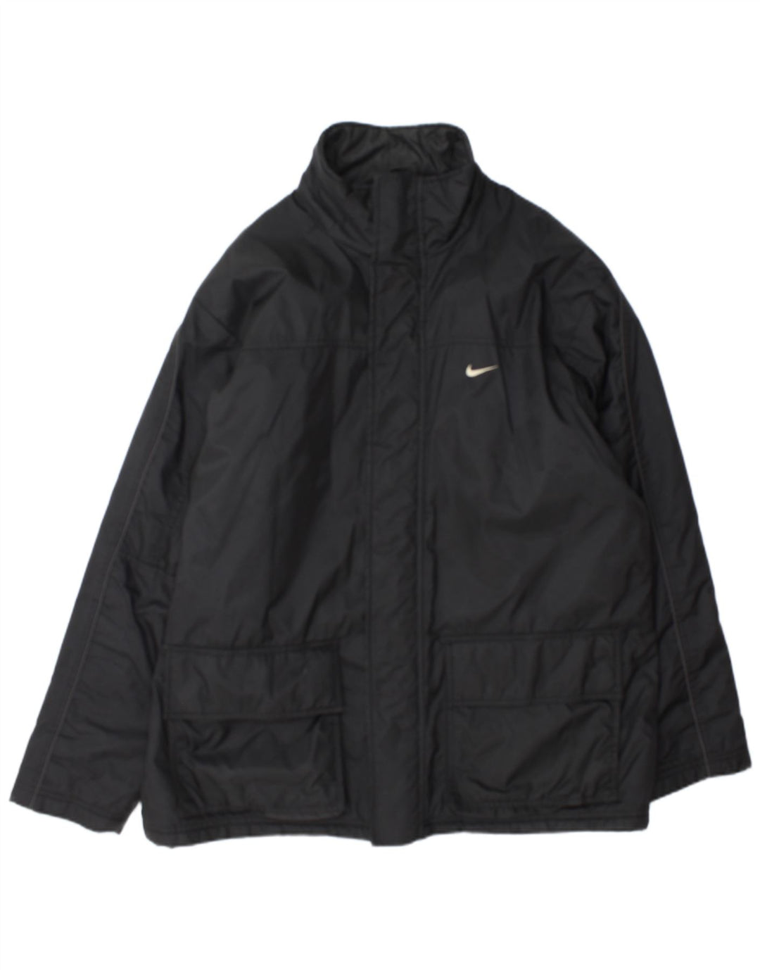 Jaqueta corta-vento masculina Nike UK 45/47 XL preto nylon