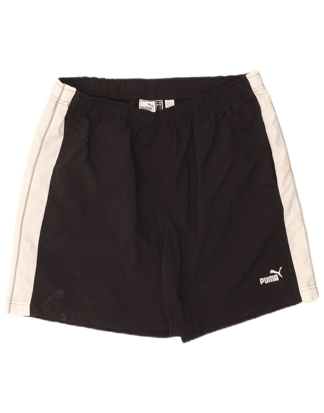 Shorts esportivos masculinos PUMA 2XL preto colorblock nylon