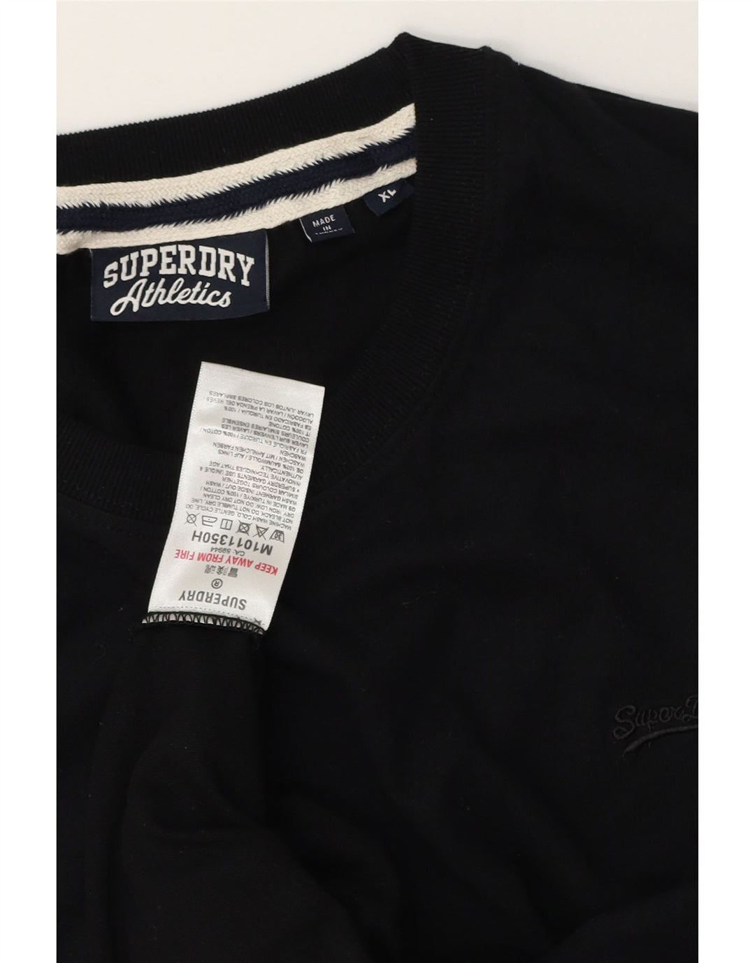 Camiseta masculina SUPERDRY Top XL algodão preto