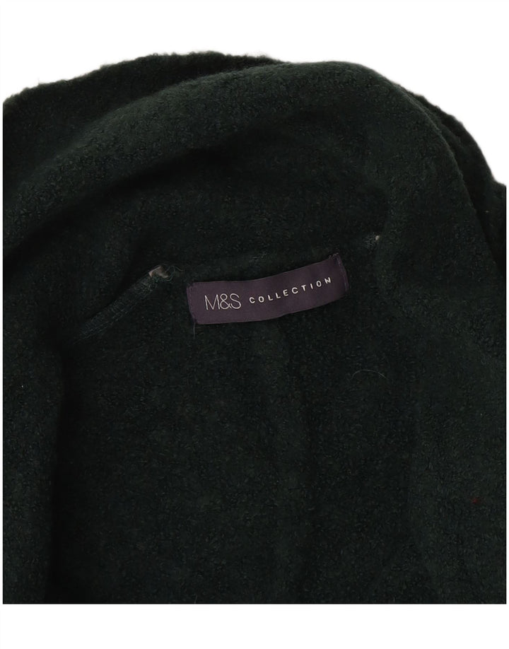 Suéter feminino Marks & Spencer Longline Open Cardigan Reino Unido 12 Médio Verde