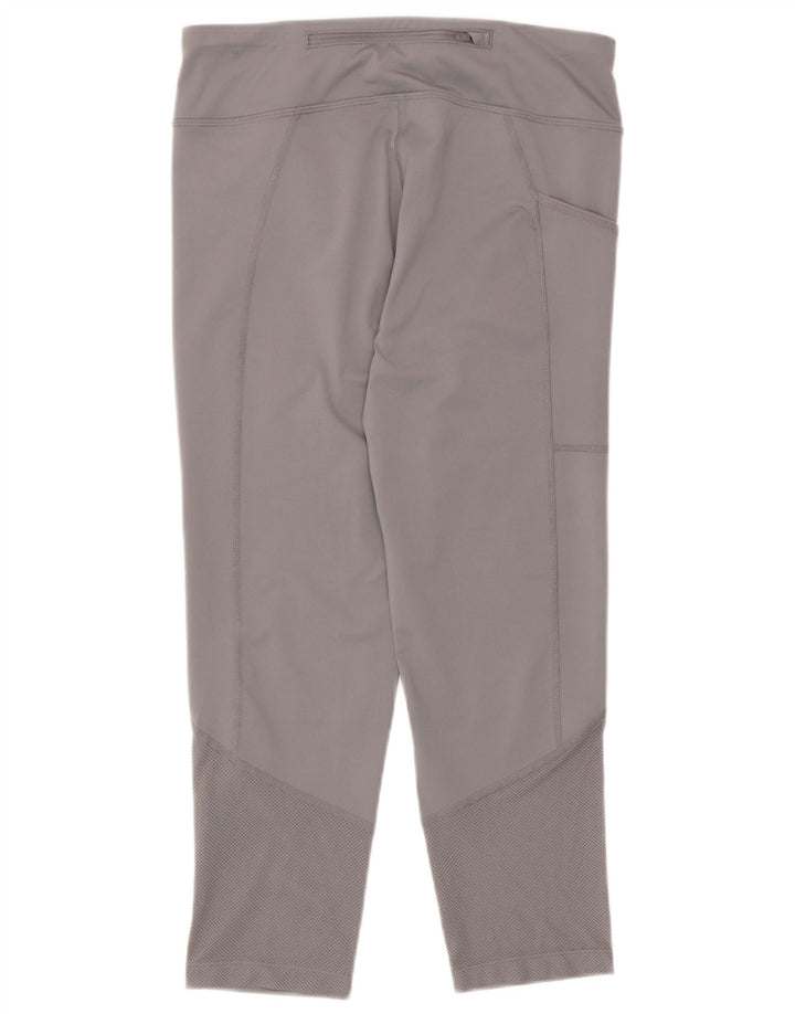 Leggings Nike Dri Fit Capri UK 10 Pequeno Poliéster Cinza
