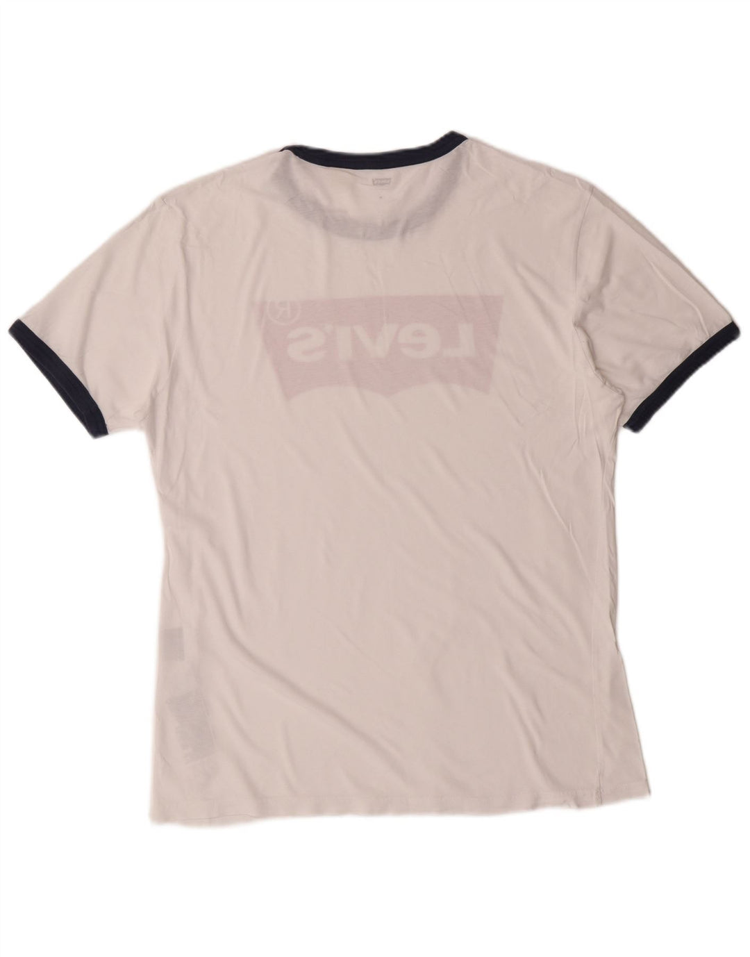 Camiseta gráfica masculina LEVI'S Top médio de algodão branco clássico