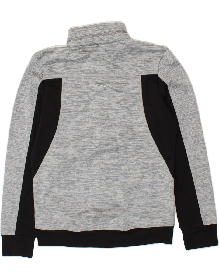 FILA Mens Treino Top Jaqueta Pequena Cinza Colourblock Poliéster