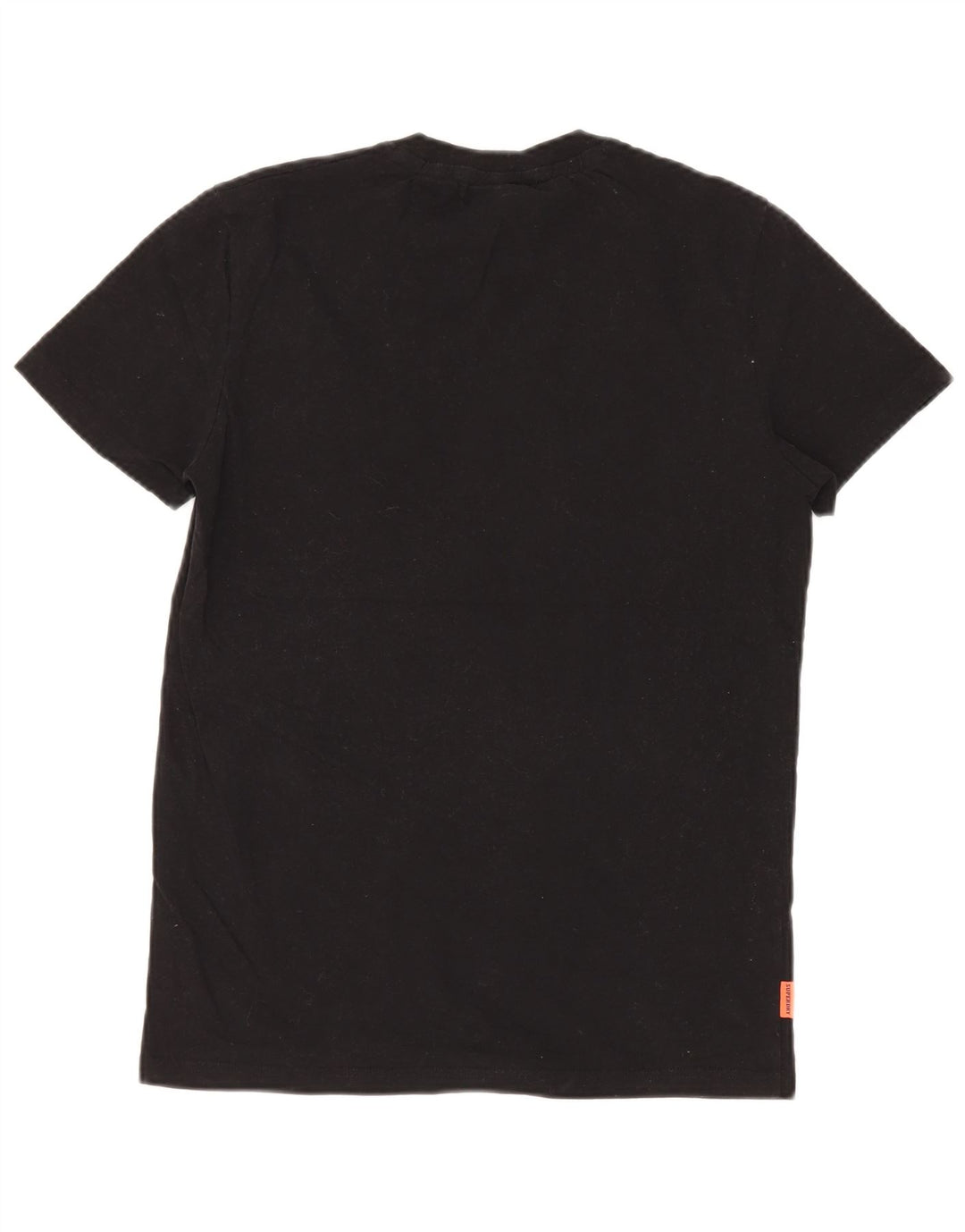 Camiseta masculina Superdry Top de algodão preto médio