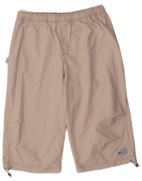 Nike Mens Bermuda Sport Shorts UK 42/44 Grande Bege Poliéster
