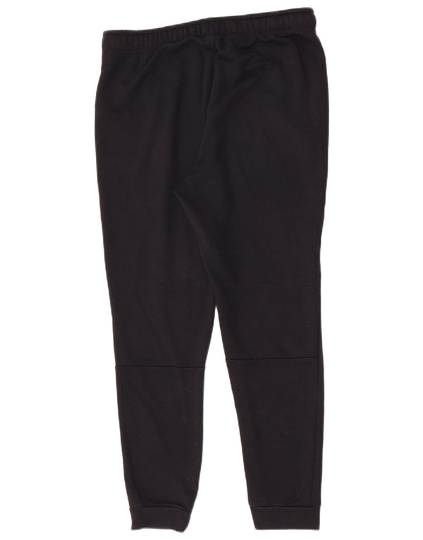 Nike masculino padrão ajuste calças de treino joggers médio preto esportes