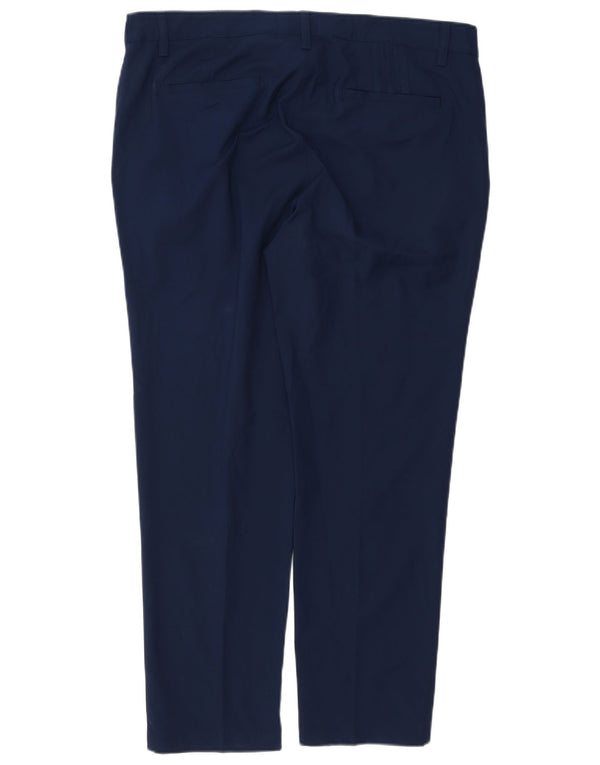 Calças Chino Retas Masculinas ADIDAS W36 L30 Azul Marinho Poliéster