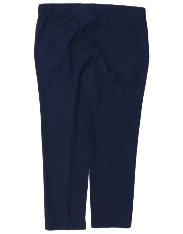 Calças Chino Retas Masculinas ADIDAS W36 L30 Azul Marinho Poliéster