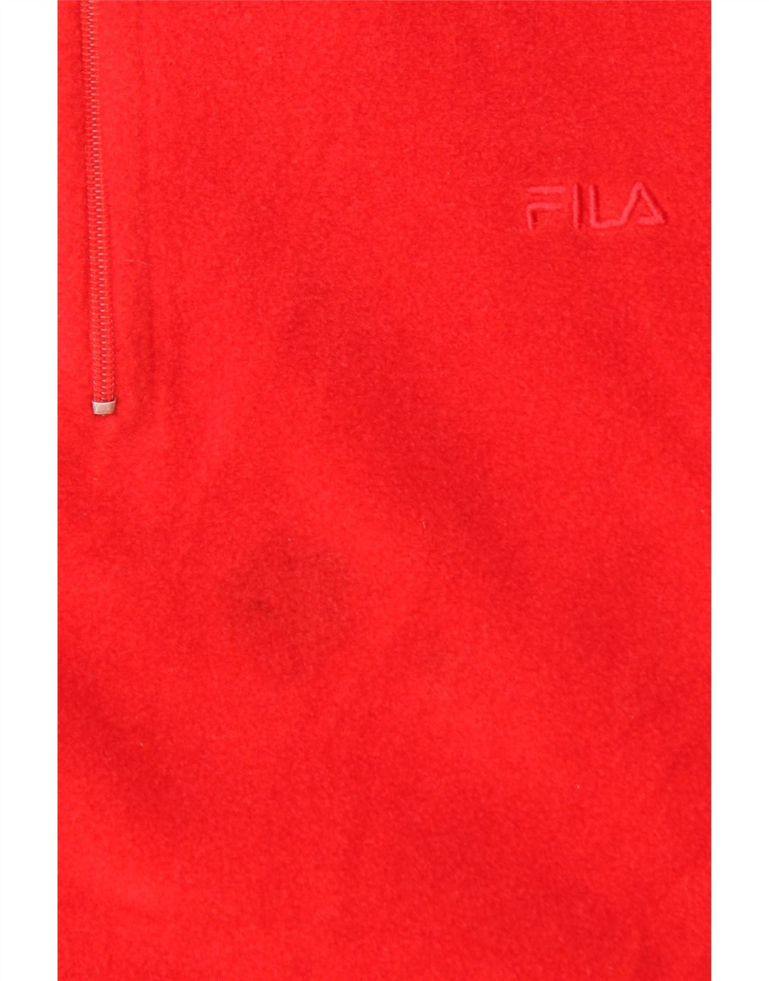 FILA Suéter masculino de lã com zíper e gola IT 54 XL poliéster vermelho