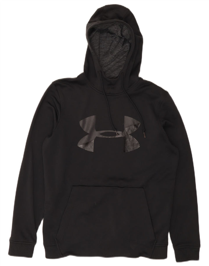 Under Armour masculino Cold Gear Graphic moletom com capuz pequeno poliéster preto