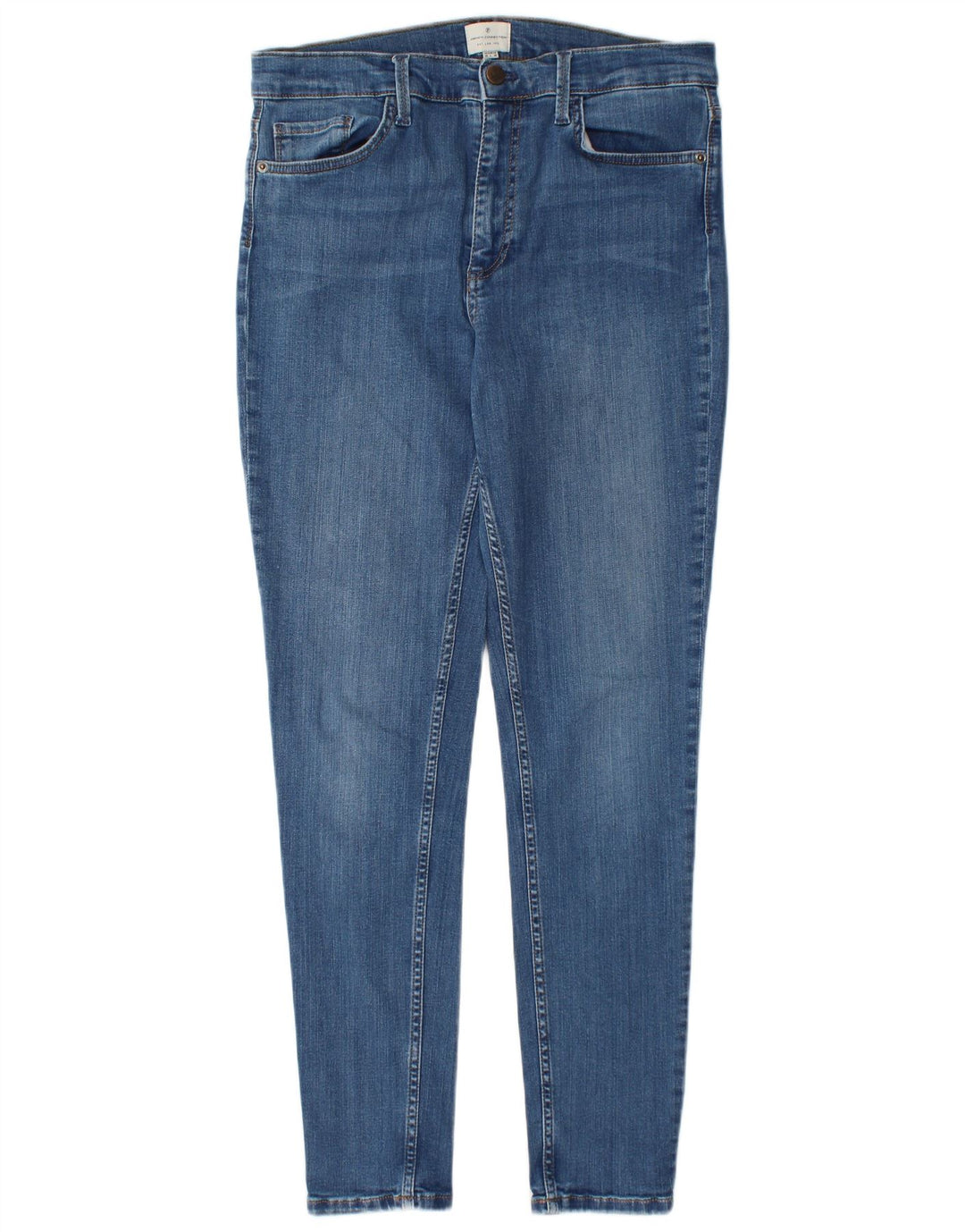 FRENCH CONNECTION Jeans skinny feminino Reino Unido 14 grande W30 L29 algodão azul