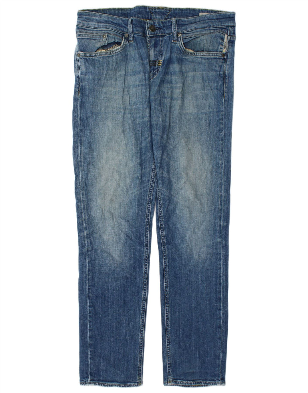 Meltin' Pot Mens Slim Jeans W33 L32 Azul Algodão