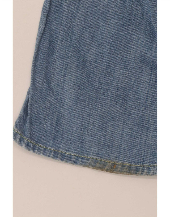 PEPE Jeans feminino queimado jeans W26 L30 algodão azul