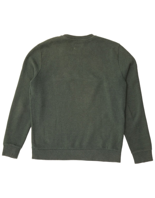Superdry moletom gráfico masculino jumper grande algodão verde