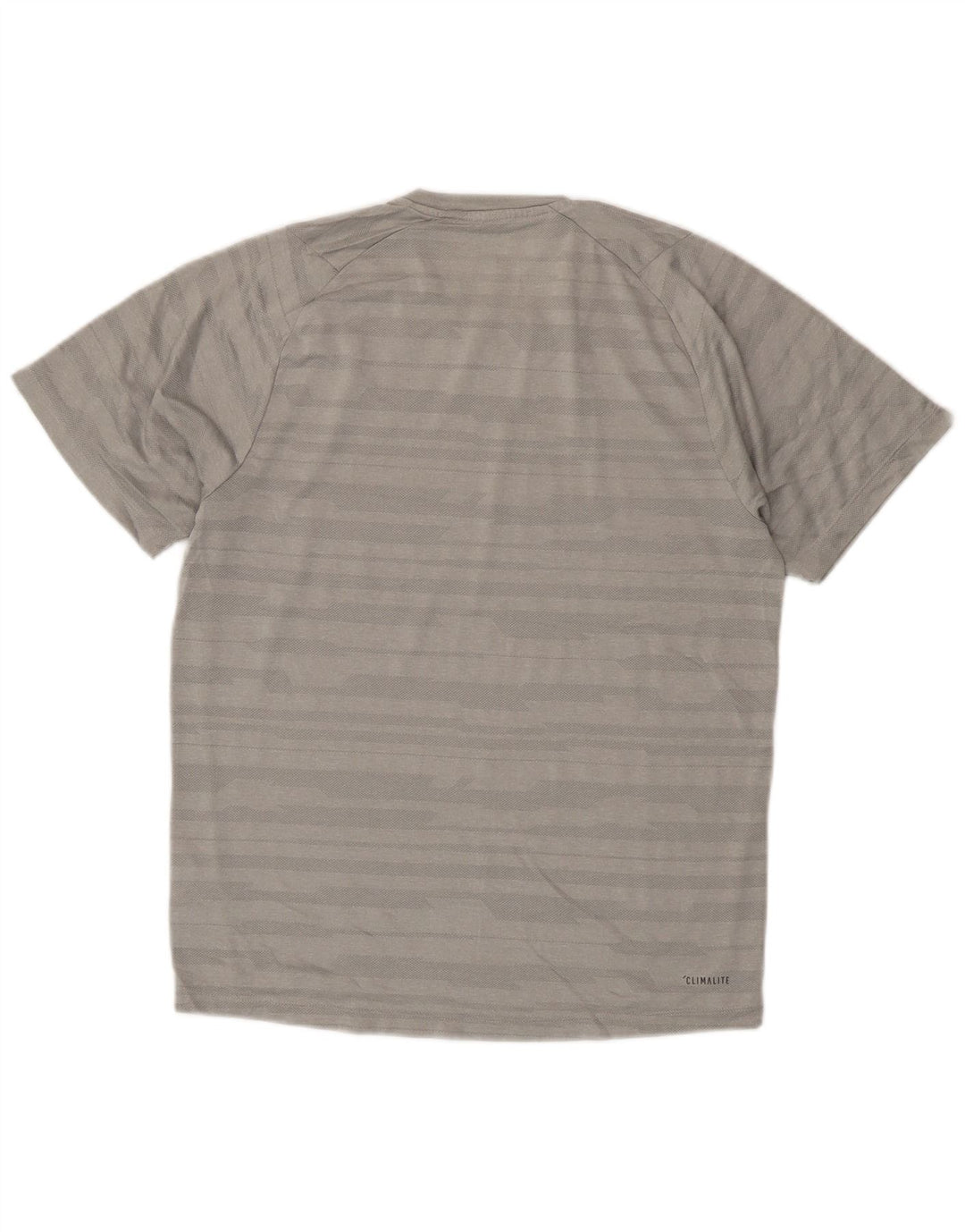 Adidas Masculino Climalite Camiseta Top Pequena Listrada Cinza Poliéster