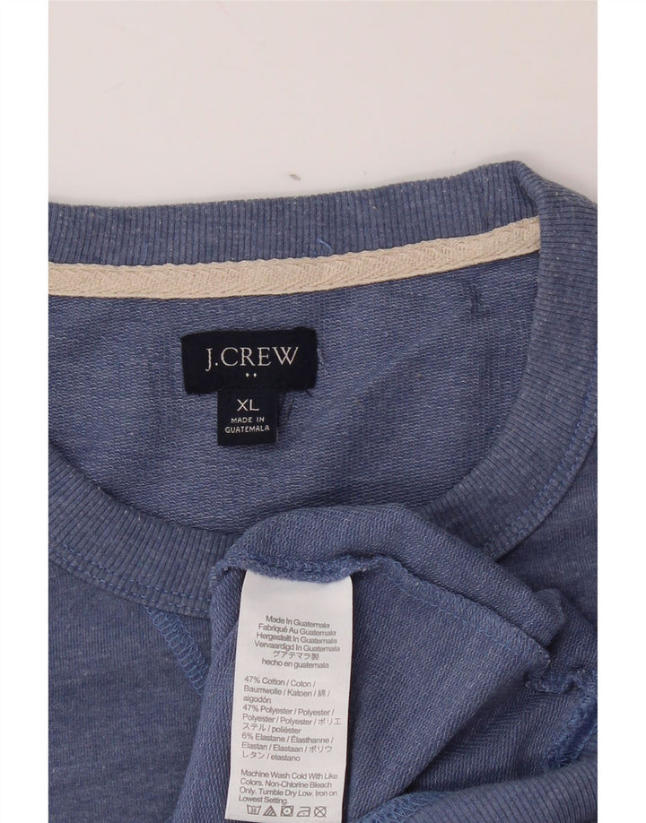 J. CREW Moletom Masculino Jumper XL Azul Algodão