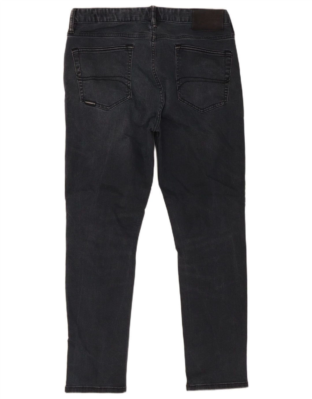 Jeans Superdry Masculino Slim W34 L27 Algodão Preto
