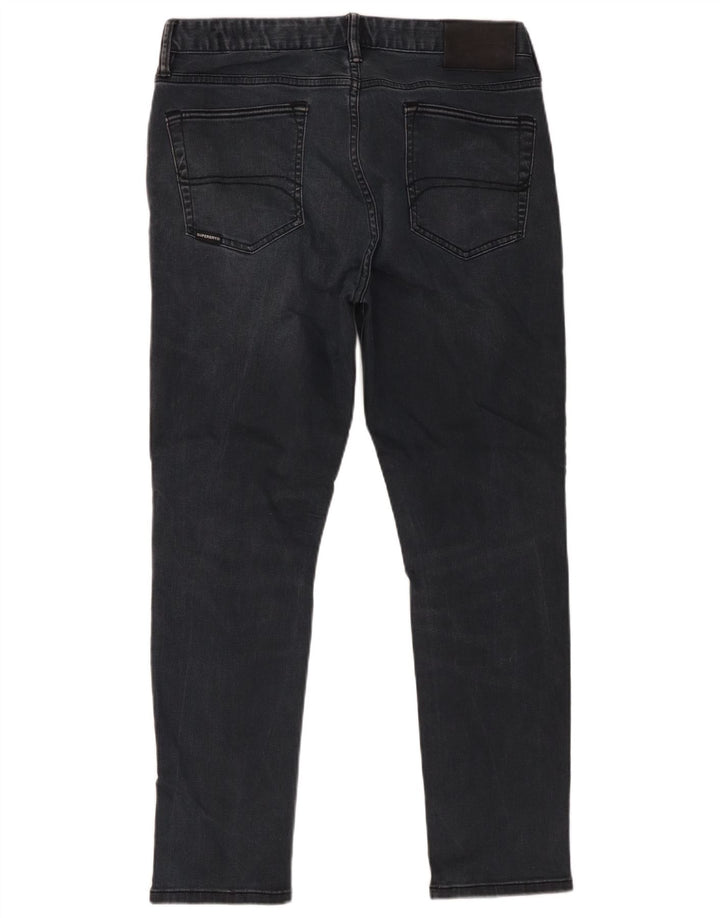 Jeans Superdry Masculino Slim W34 L27 Algodão Preto