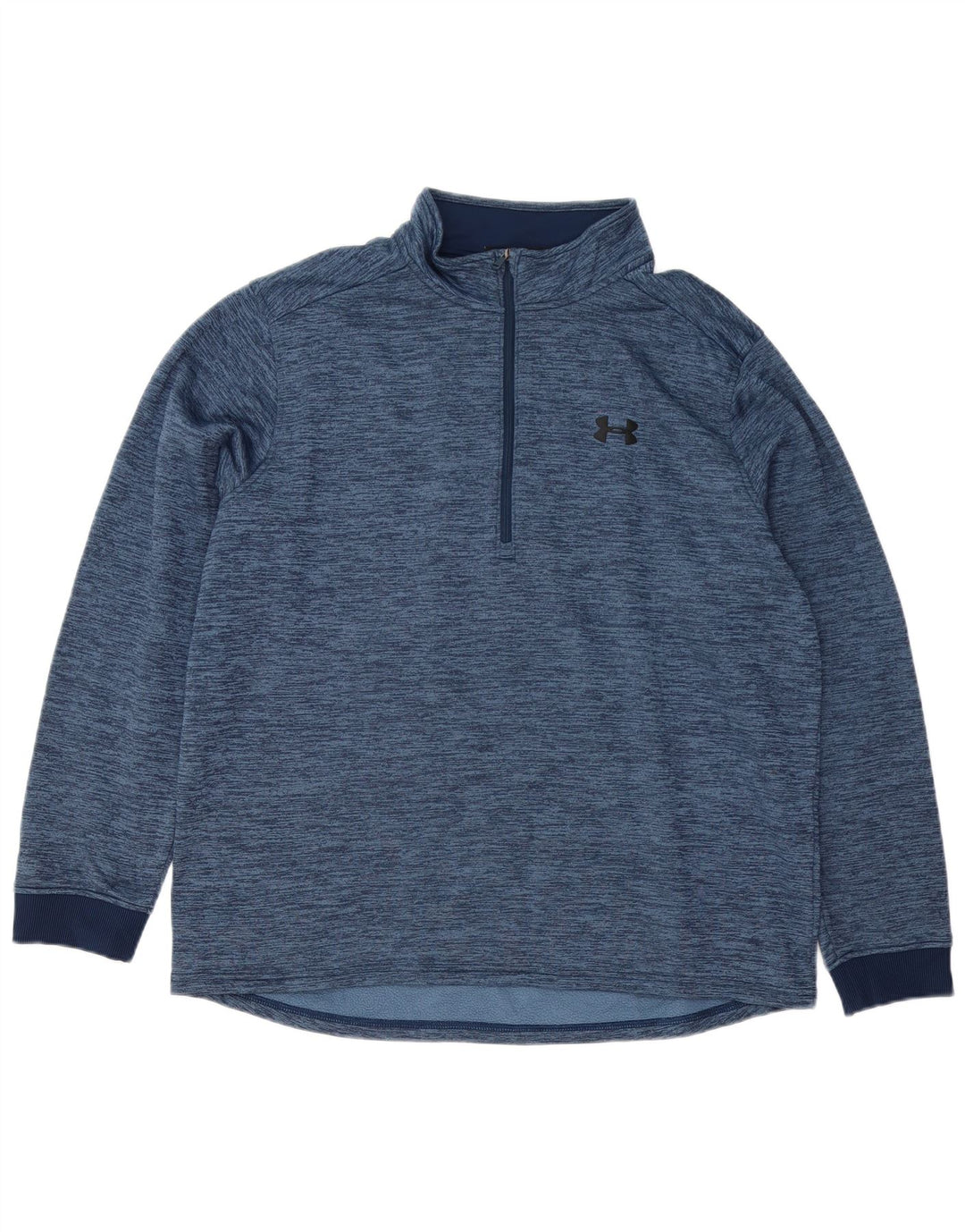Under Armour Mens Cold Gear Pulôver Treino Top XL Azul Marinho Salpicado