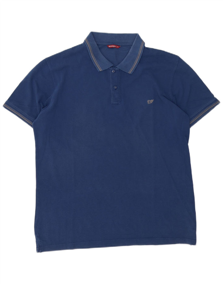 Camisa polo masculina Carrera 2XL algodão azul