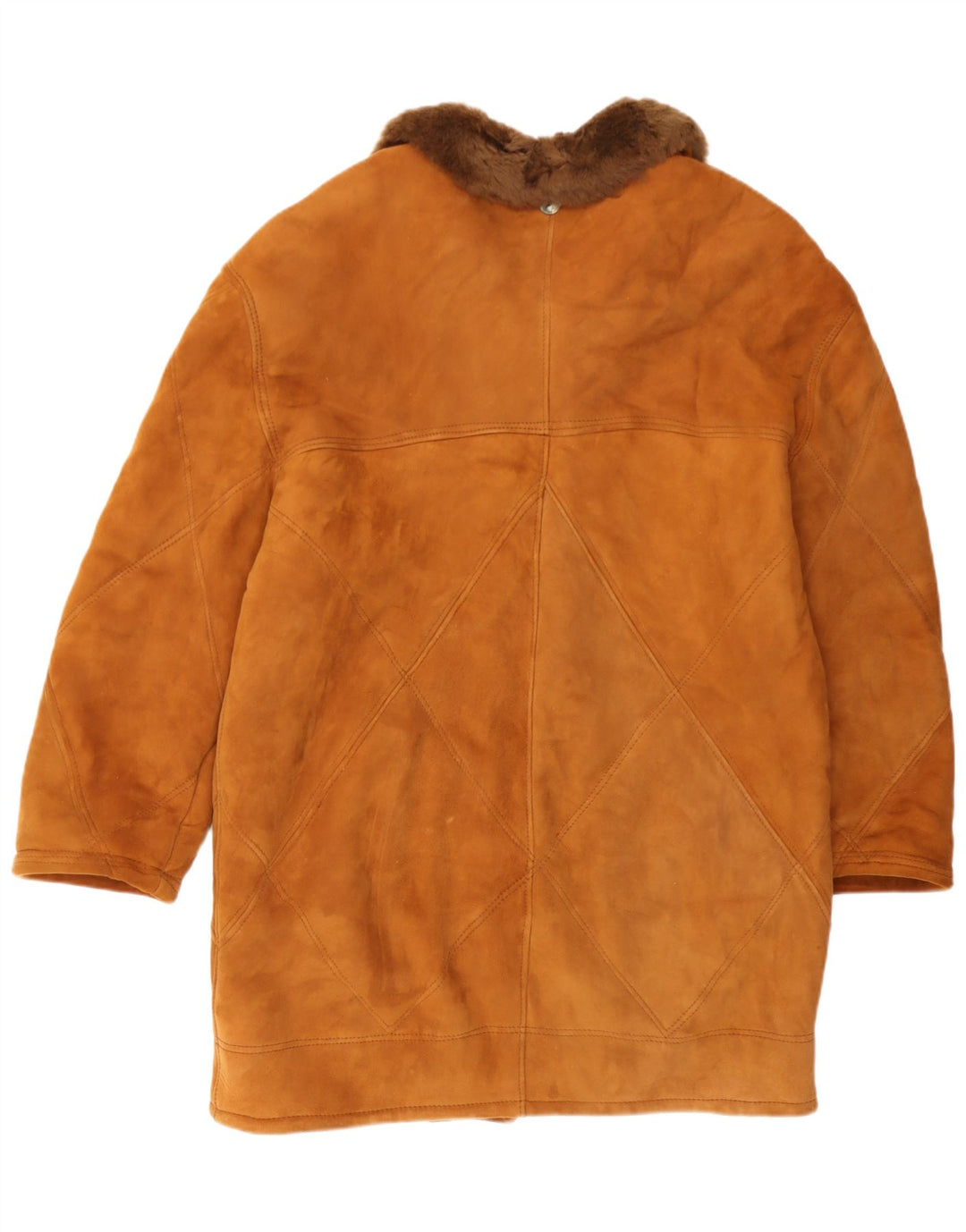 Jaqueta masculina Marpel Shearling UK 36 pequena marrom shearling
