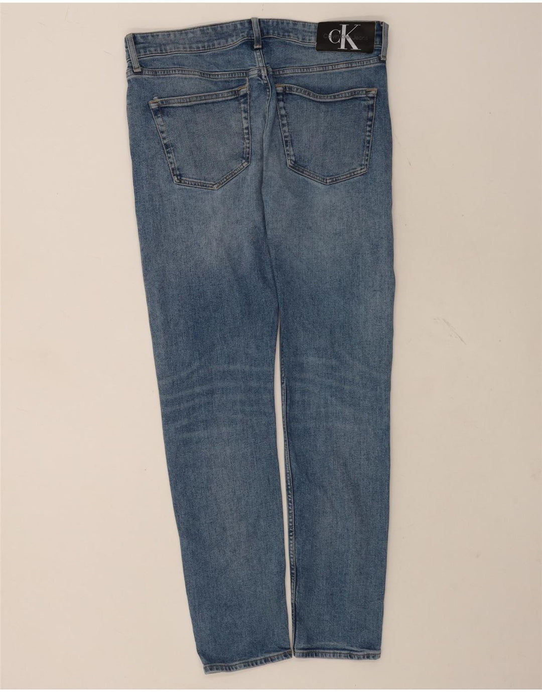Calvin Klein Masculino Slim Jeans W31 L32 Azul Algodão