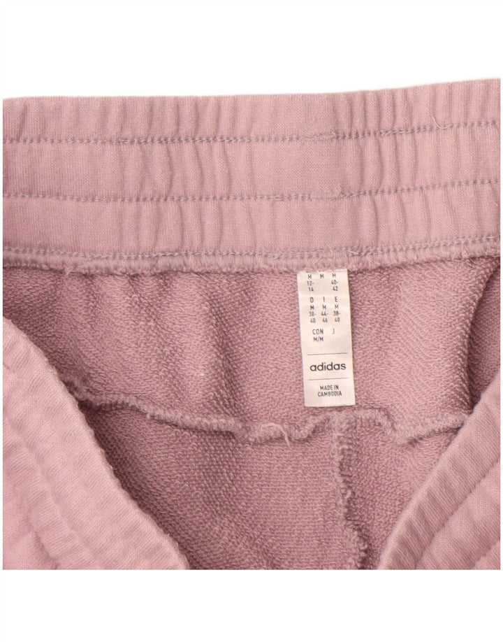 ADIDAS Womens Graphic Full Tracksuit UK 12/14 Médio Roxo Algodão