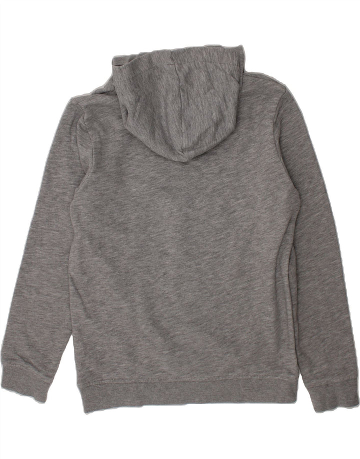 ELLESSE Boys Graphic Hoodie Jumper 9-10 Years Grey Cotton Vintage Ellesse and Second-Hand Ellesse from Messina Hembry 