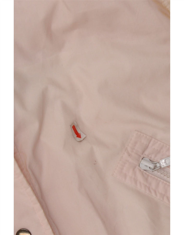 Jaqueta acolchoada grande feminina Rodeo US 12 grande poliéster colorblock rosa