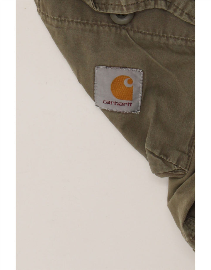 Shorts cargo masculino CARHARTT W30 algodão cáqui médio