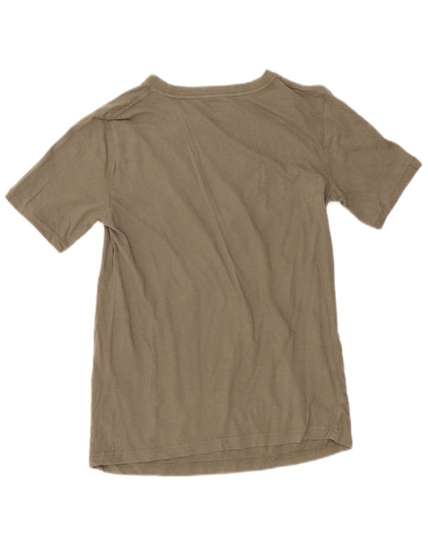 Camiseta gráfica Hurley Boys 12-13 anos grande algodão cáqui