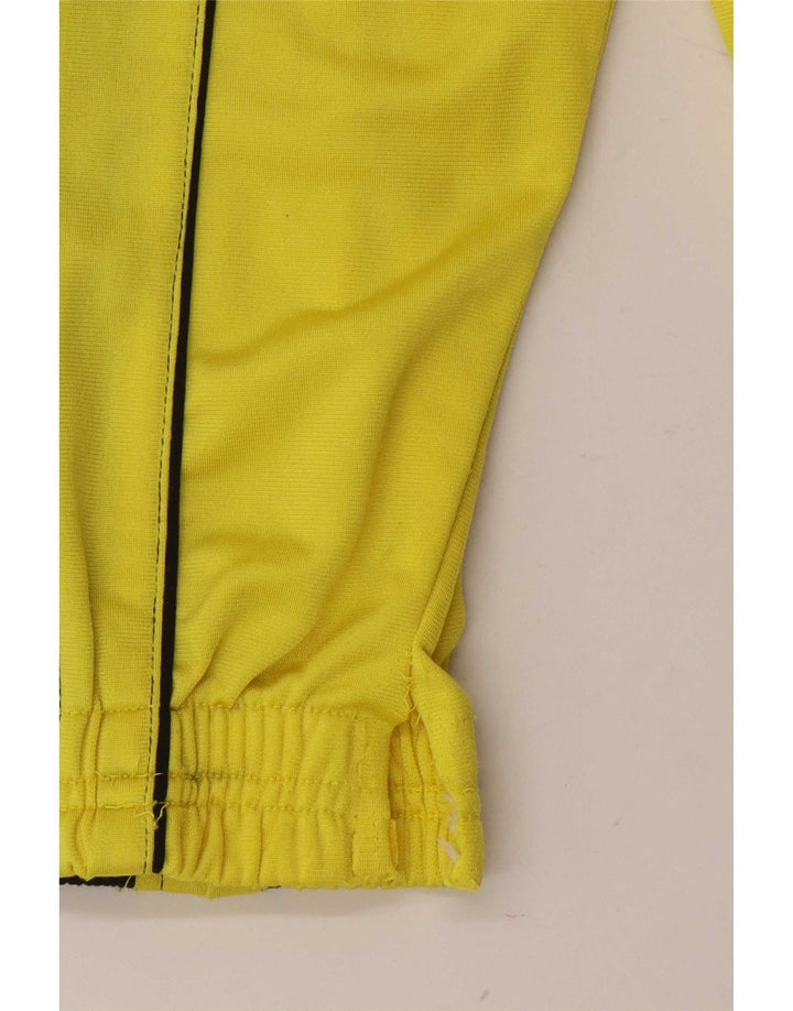 Diadora Mens Tracksuit Top Jacket UK 36 Small Yellow Colourblock Poliéster