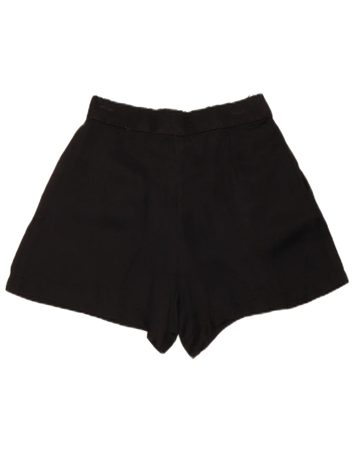 ZARA Shorts Chino Feminino Pegged XS W24 Preto Modal
