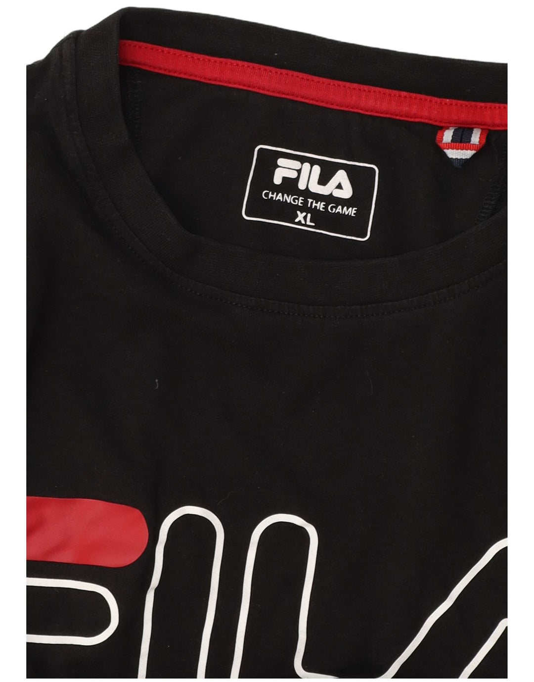 Camiseta gráfica masculina FILA XL preta
