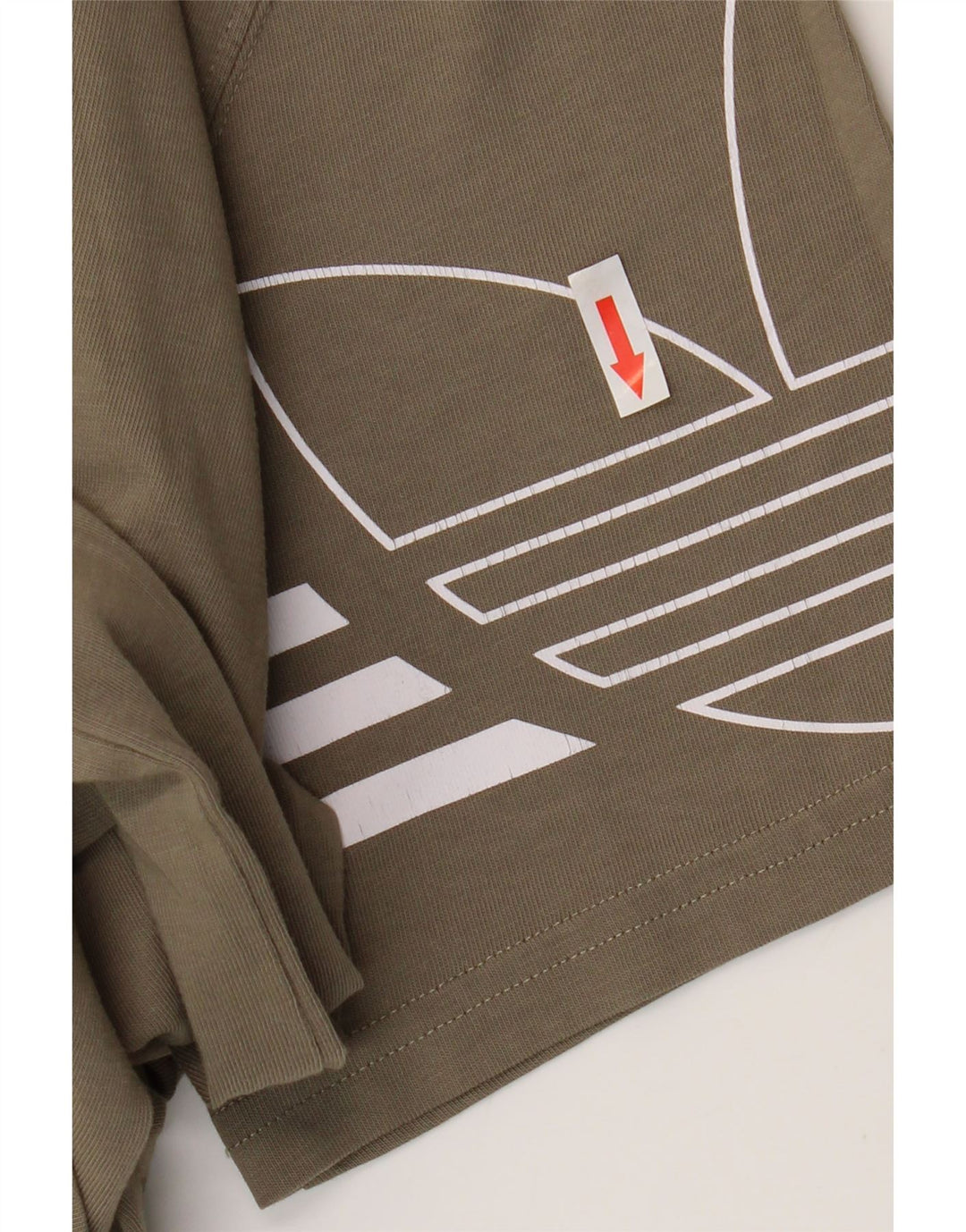 Adidas Mens Graphic T-Shirt Top Médio Algodão Cáqui