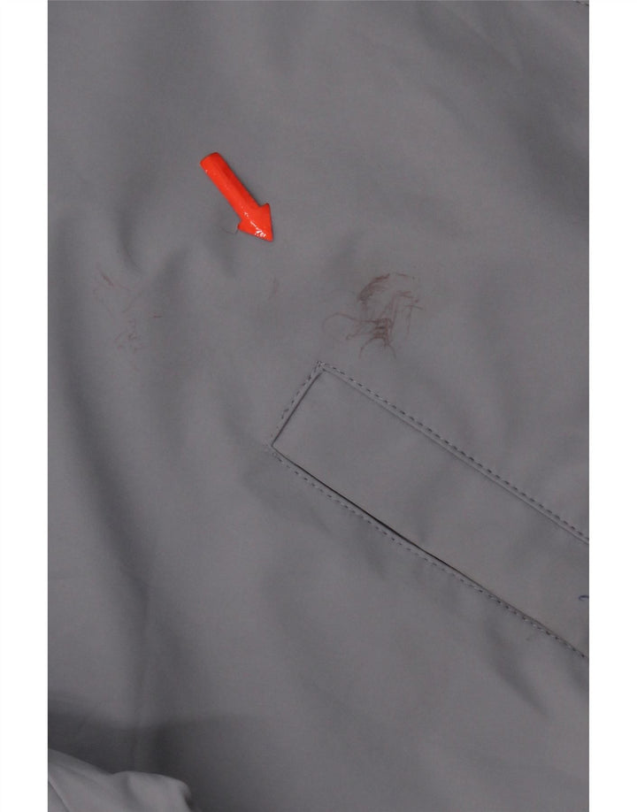 Jaqueta bomber masculina Zara UK 38 poliéster cinza médio