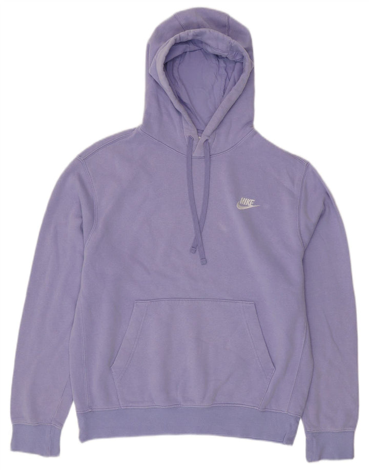 NIKE Mens Hoodie Jumper Médio Roxo Algodão