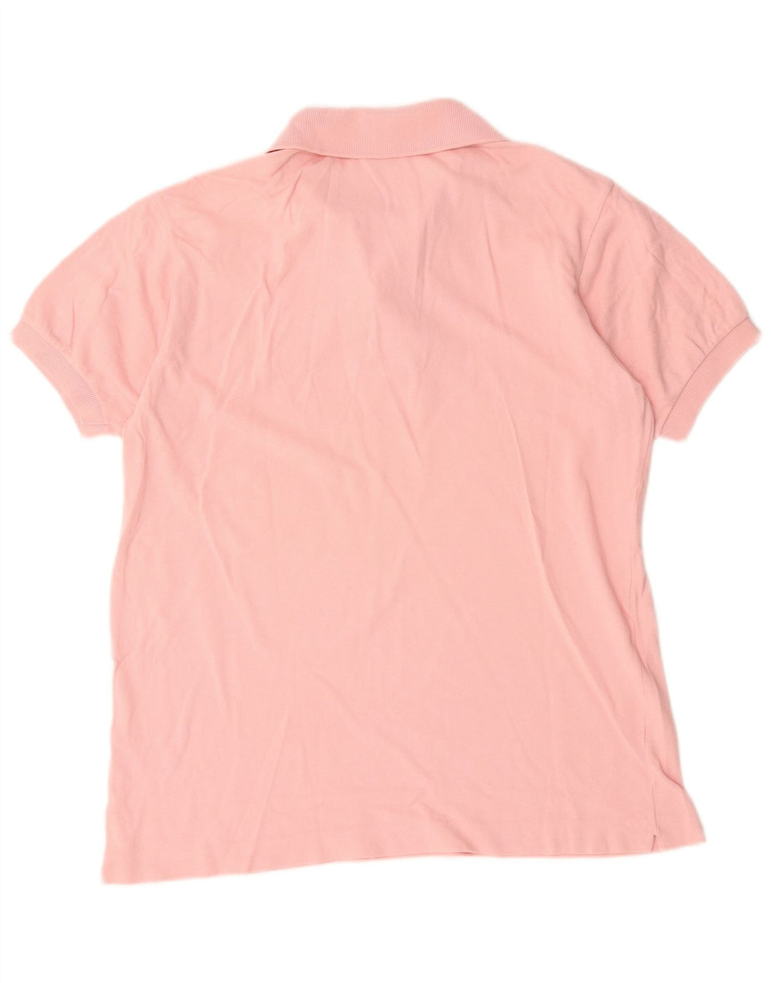 Camisa polo masculina Lacoste tamanho 5 grande algodão rosa