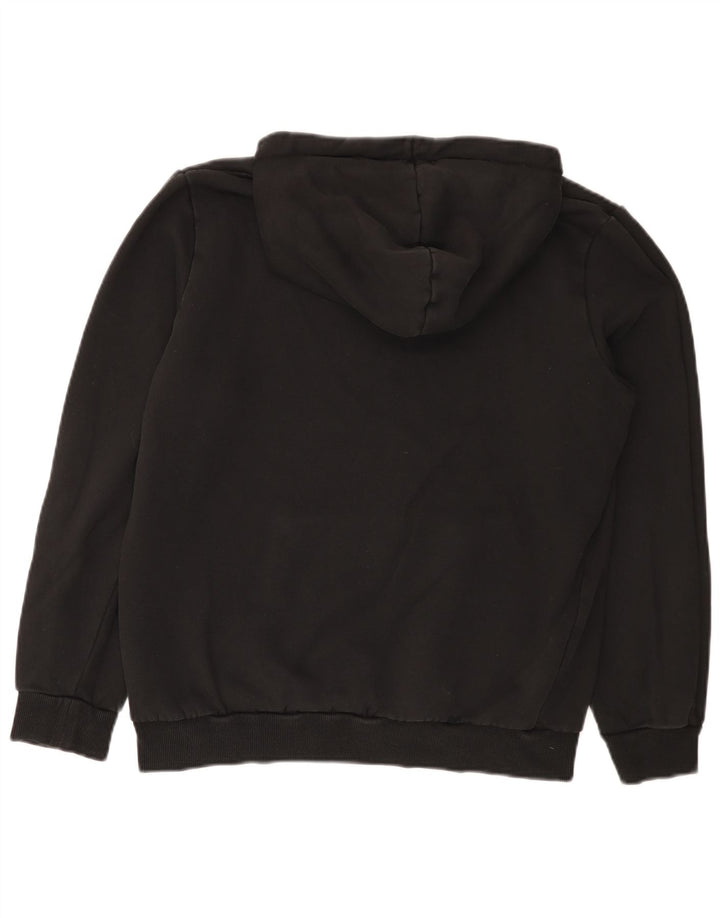 Puma masculino gráfico moletom com capuz médio algodão preto